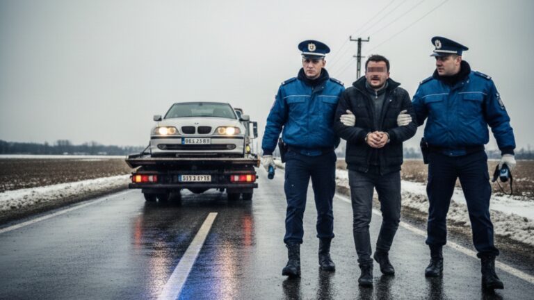 Record de alcoolemie la Spătărești. Un bărbat fără permis, cu 2,31 în sânge la volanul unui BMW, a fost arestat preventiv