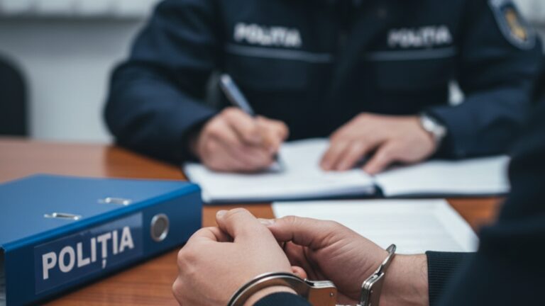 Șoferul beat care a acroșat cu mașina două adolescente, la Tișăuți, a fost reținut de polițiști