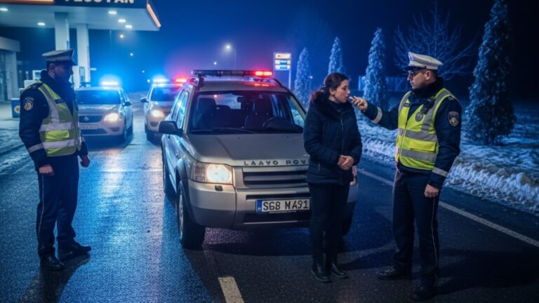 O șoferiță din Ostra a fost prinsă beată la volan, la Gura Humorului