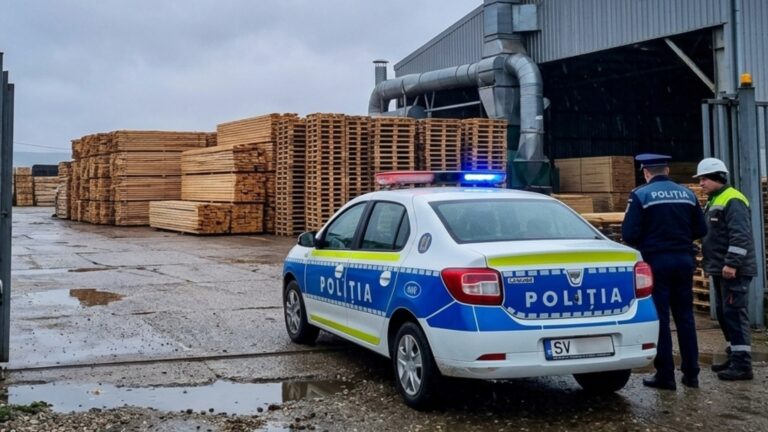 Accident de muncă la HS Timber Rădăuți. Un muncitor a fost rănit cu un cui proiectat de un pistol pneumatic