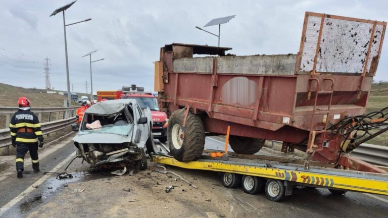 Accident cu patru răniți produs pe centura Sucevei de un ucrainean care a „măturat” două BMW-uri
