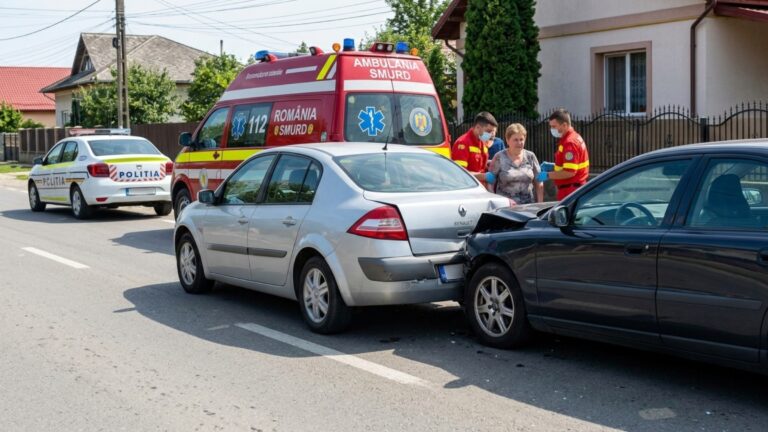 Accident produs între două șoferițe pe o stradă din Rădăuți