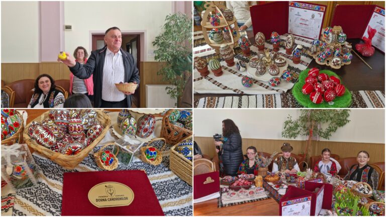 Măiestrie și tradiție la ediția a XV-a a Expoziției de ouă încondeiate din Dorna Candrenilor, o zi dedicată identității bucovinene: „Ne bucurăm de tot ceea ce se întâmplă aici, în Dorna Candrenilor”