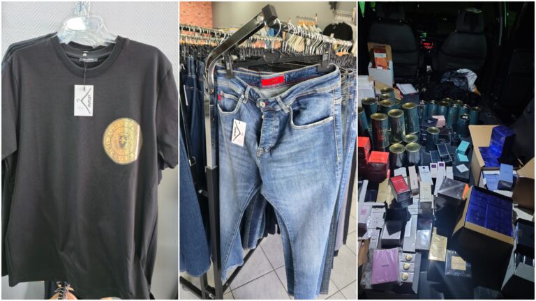 Lovitură de proporții aplicată comerțului ilegal de polițiștii suceveni. Bunuri de 1,5 milioane de lei confiscate și zeci de mărci de lux contrafăcute scoase de la vânzare