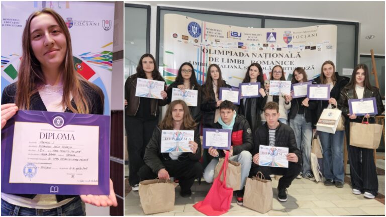 Delia Lucreția Romaniuc de la Liceul Teoretic „Ion Luca” Vatra Dornei a obținut premiul I la etapa națională a Olimpiadei de Limbi romanice, desfășurată la Focșani