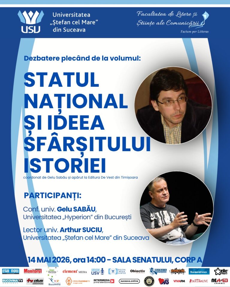 USV găzduiește dezbaterea „Ne aflăm cu adevărat la un sfârșit al istoriei?”, „Ce rol mai joacă statul național într-o lume globalizată aflată într-o profundă criză?”
