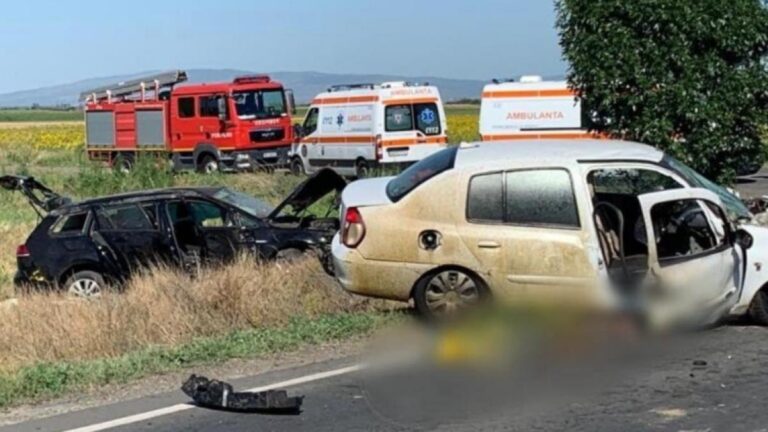 Carambol cu trei mașini produs la Salcea de un șofer care nu a păstrat distanța. Un bărbat a ajuns la spital după ce a fost proiectat cu mașina în șanț