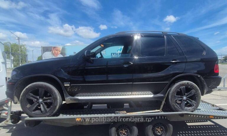 BMW căutat de autoritățile din Italia depistat pe o platformă în Vama Siret