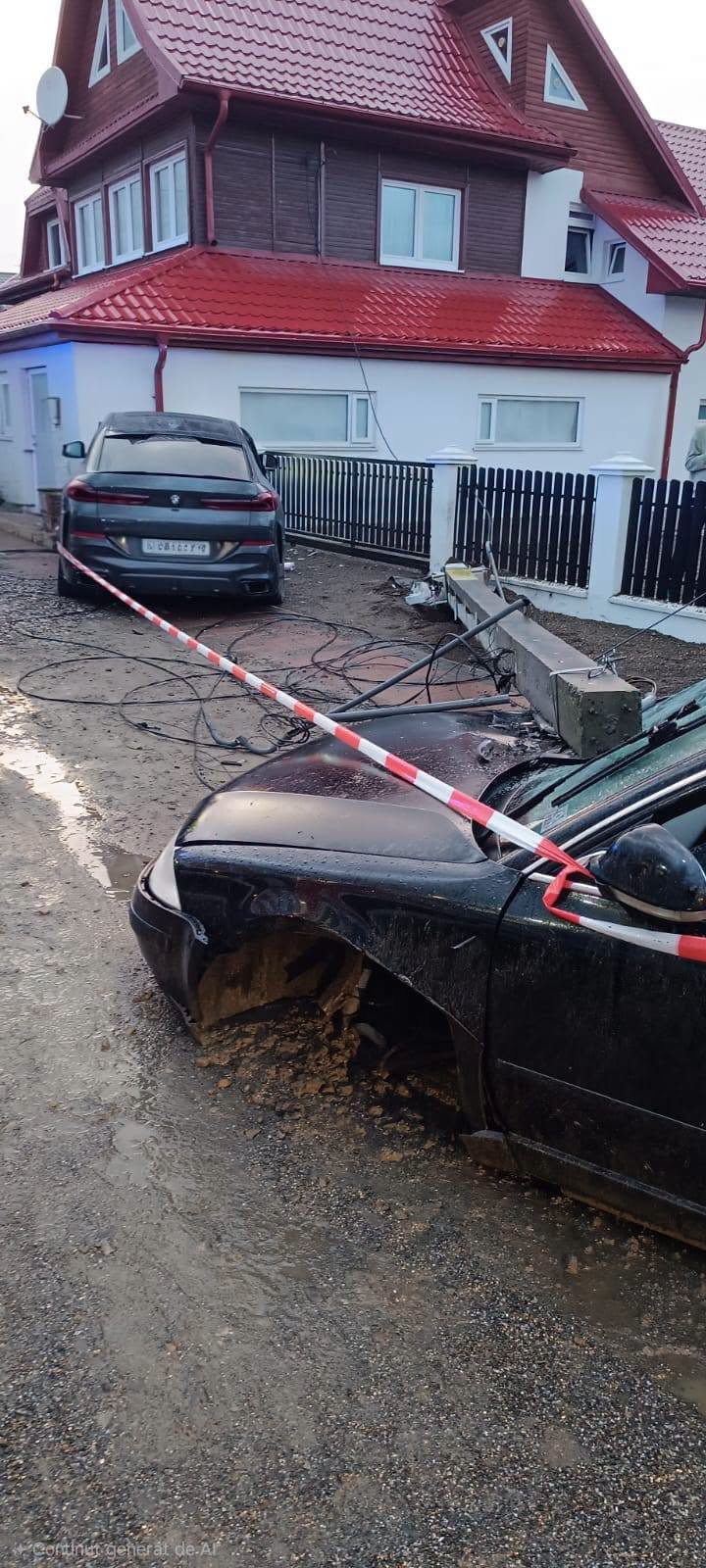 Două mașini s-au ciocnit în timpul unei depășiri, la Bivolărie. Două persoane au ajuns la spital