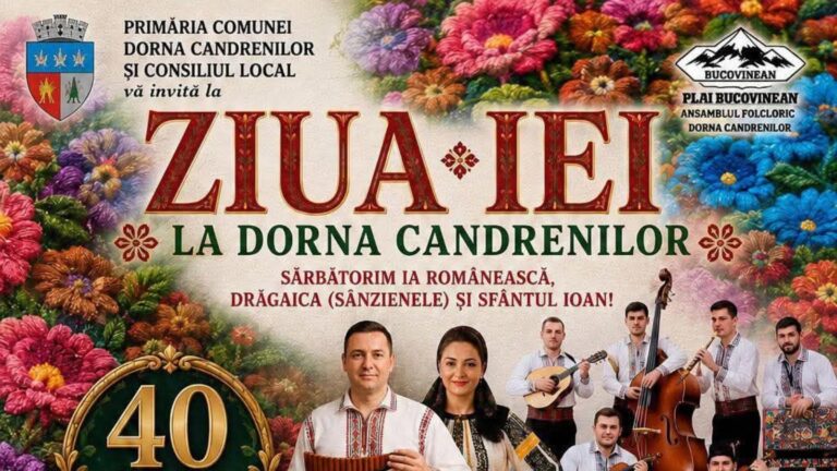 Ziua Iei, Sânzienele și 40 de ani de excelență folclorică sărbătorite cu fast la Dorna Candrenilor într-un spectacol de excepție