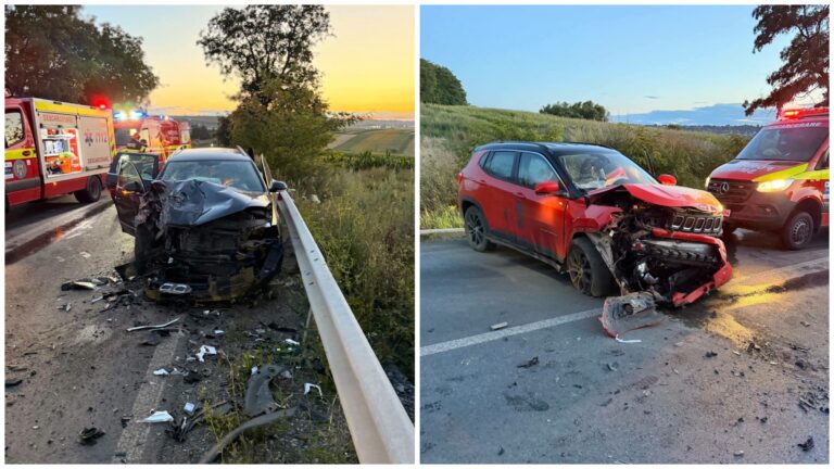 Patru persoane au fost rănite într-un accident produs Bosanci de un șofer care a depășit pe linia continuă și s-a izbit frontal într-un vehicul