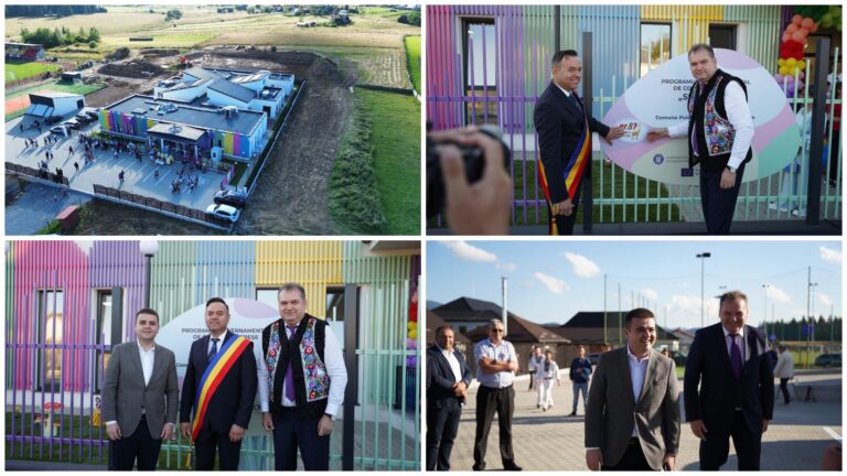 O creșă modernă a fost inaugurată la Poiana Stampei în prezența ministrului Cseke Attila și a conducerii județului Suceava: „Este o zi de sărbătoare și de bucurie pentru comunitatea din Poiana Stampei”