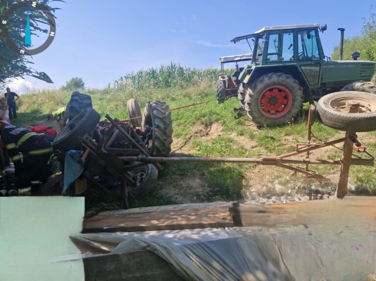 Un pompier de 42 de ani a murit strivit sub propria remorcă, după ce s-a răsturnat cu un tractor neînmatriculat la Botoșana