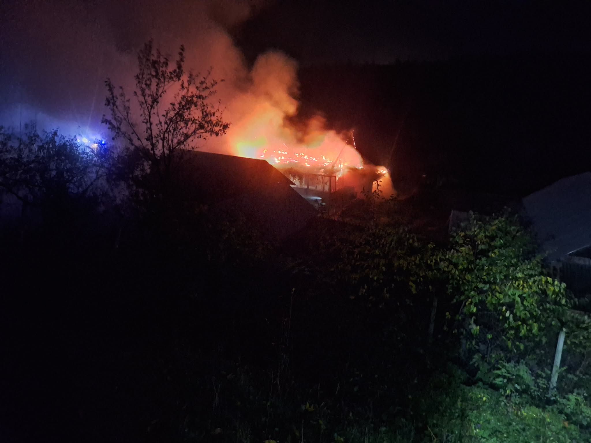 Incendiu la o casă din Brădățel