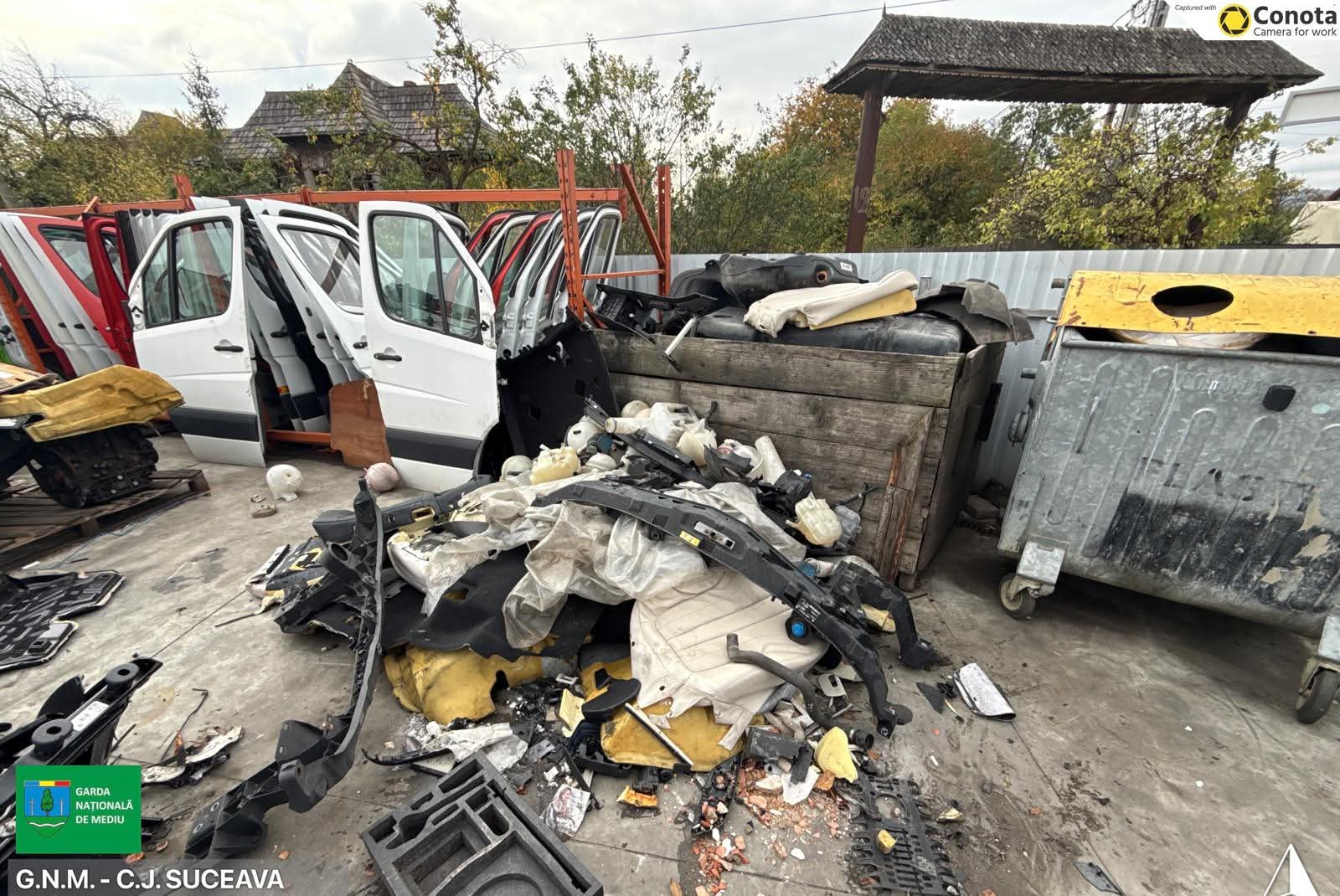 Componente de autovehicule la controlul Gărzii de Mediu Suceava