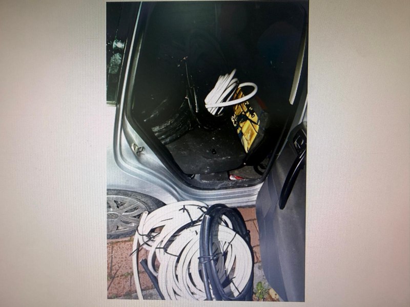 Foto de la hoții prinși în flagrant