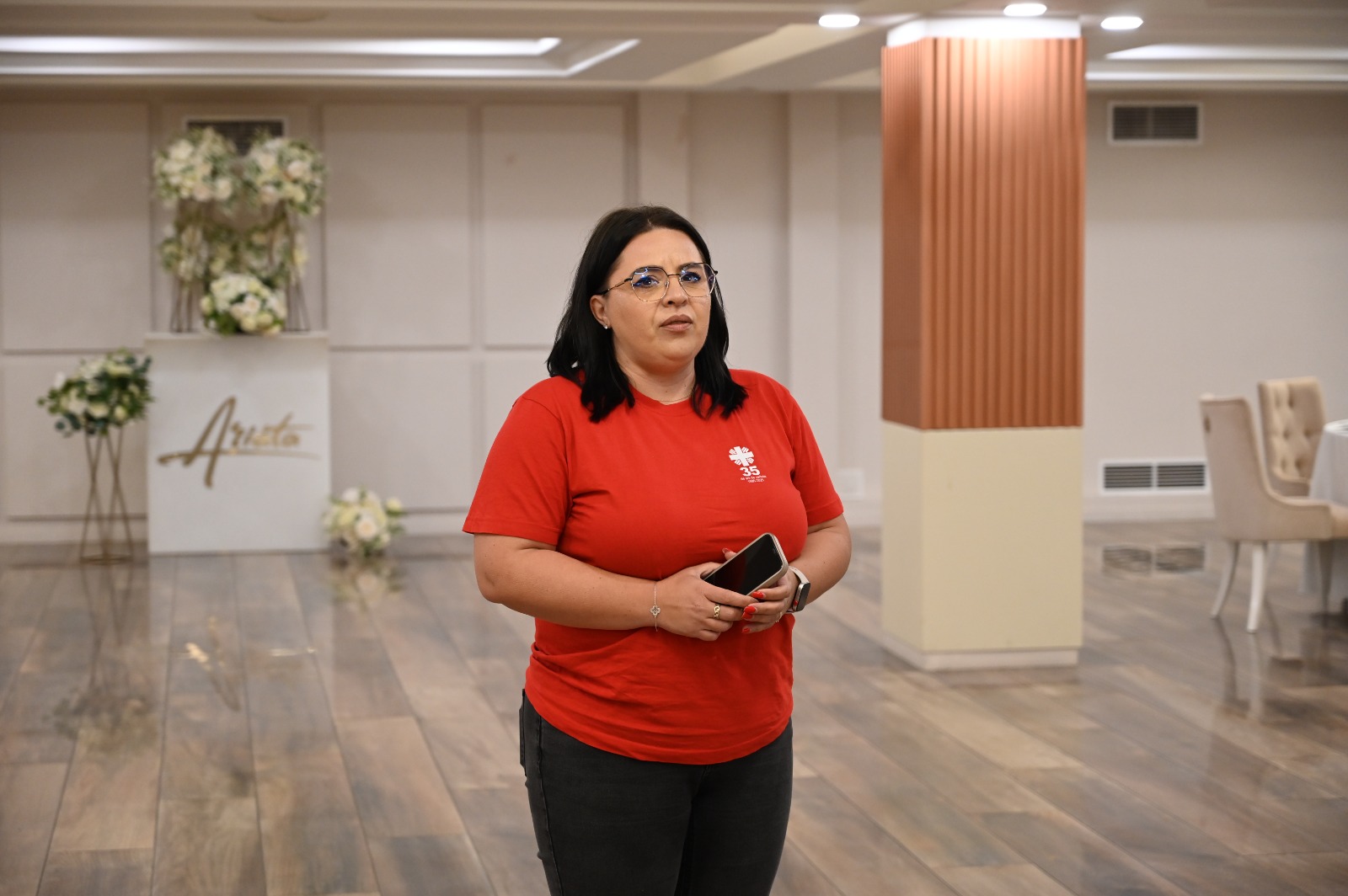 Mihaela Sandu, reprezentant al Asociației Caritas