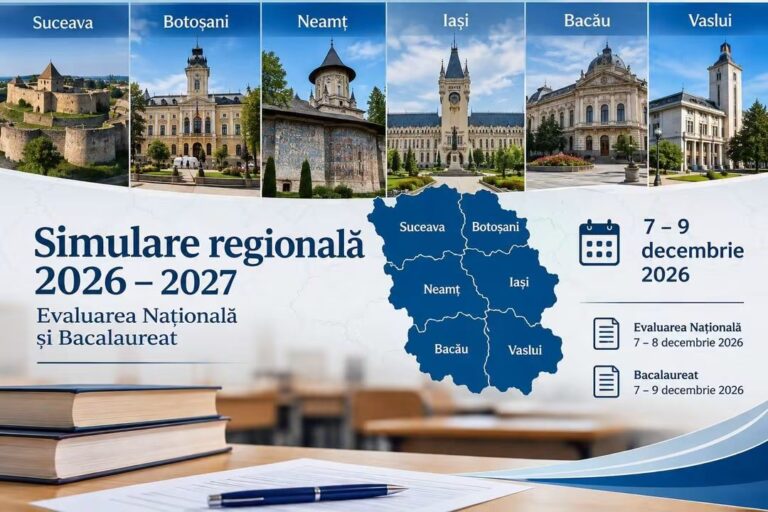Simulare regională pentru Evaluarea Națională și Bacalaureat în șase județe din Moldova între 7 și 9 decembrie